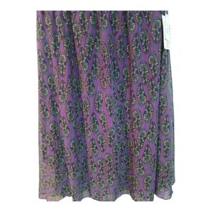 Lularoe Lola Skirt, Feather Print